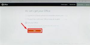 Instructions to install Office 2019 Home Student step 3