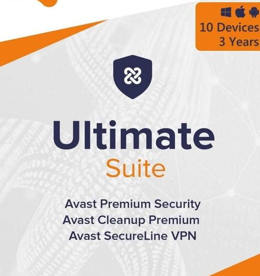 Avast Ultimate Suite 2021 3 Years 10 Devices Global