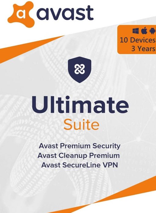 Avast Ultimate Suite 2021 3 Years 10 Devices Global