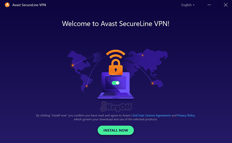 Intall now để cài đặt Avast SecureLine VPN