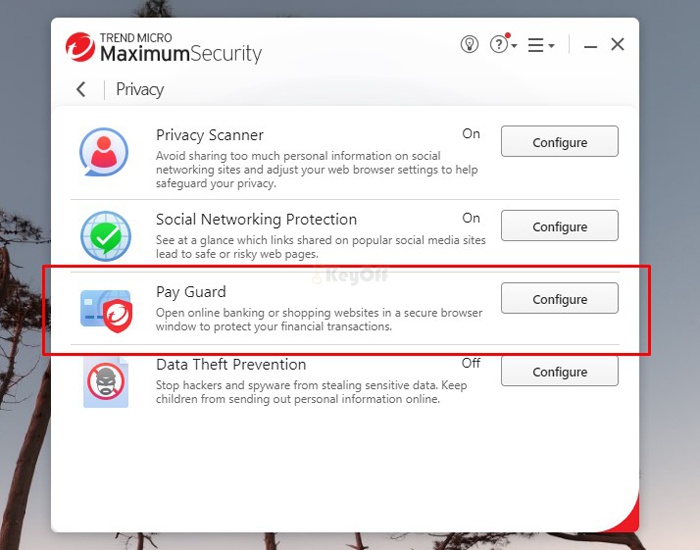 Thanh toán an toàn với Trend micro maximum security