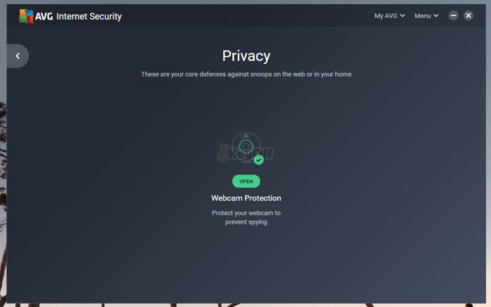 Đảm bảo quyền riêng tư - AVG Internet security