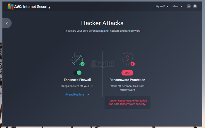Ngăn chặn hacker - AVG Internet security