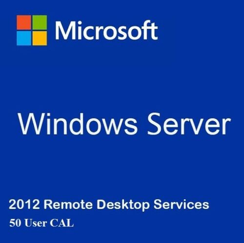 Windows Server 2012 Remote Desktop Services 50 USER Connections Key Global