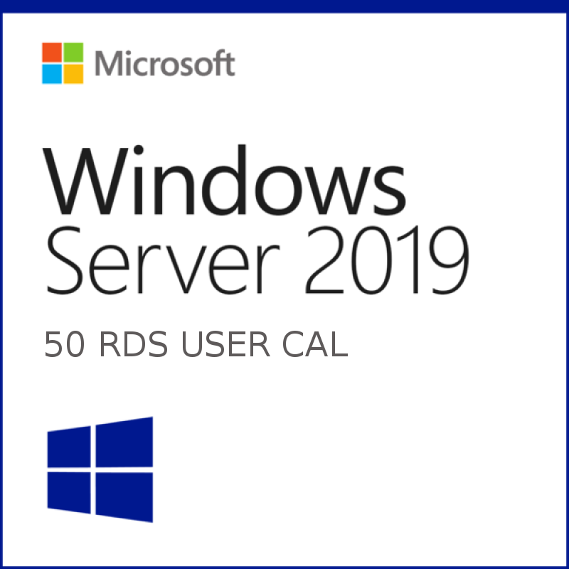 Windows Server 2019 Remote Desktop Services 50 USER Connections Key Global