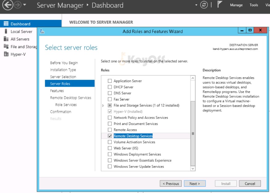 key Windows Server 2012 Remote Desktop Services 50 USER CAL 2