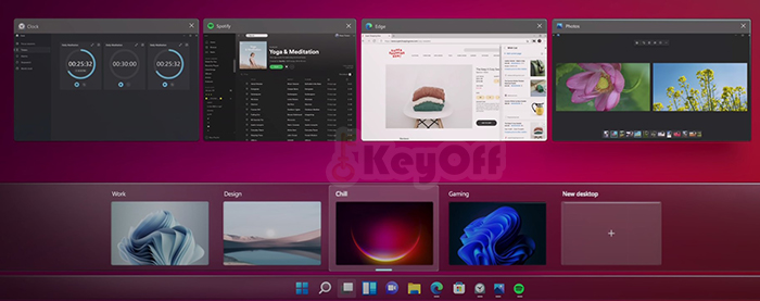 desktop ảo tạo không gian làm việc và giải trí trên Windows 11