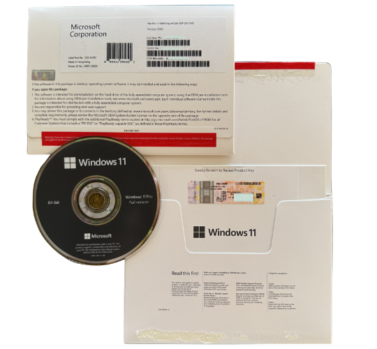 Phần mềm Win 11 Pro 64Bit Engl Intl 1pk DSP OEI DVD - Full Box
