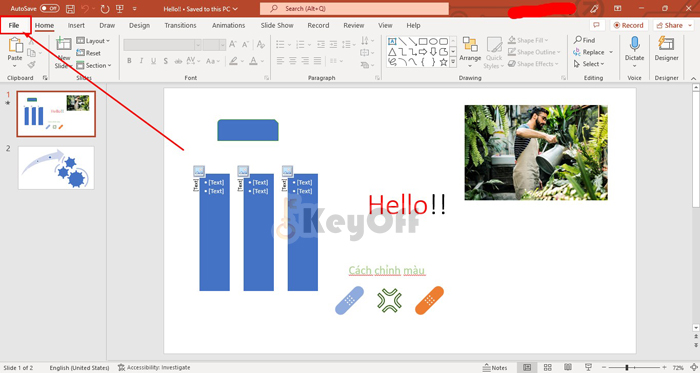 Chuyển file powerpoint sang word offline bằng phần mềm powerpoint