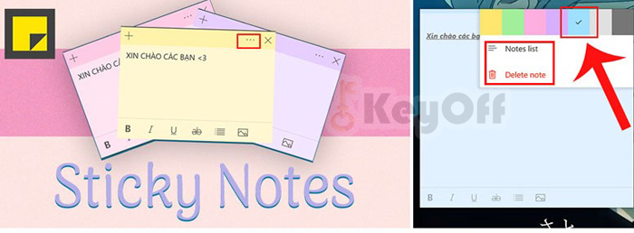 Cách ghim Sticky Note trên Desktop Windows 10