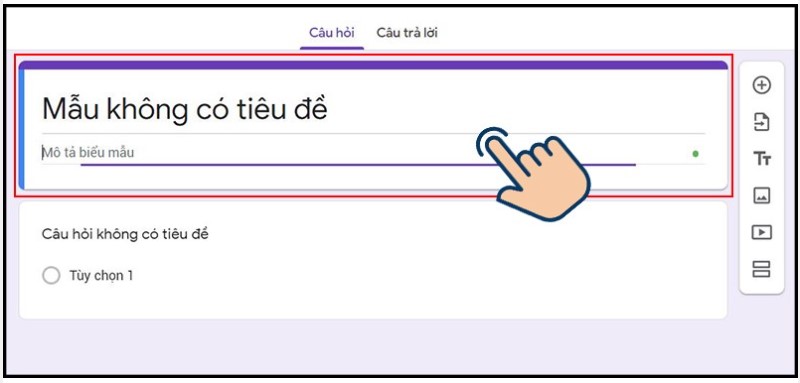 Cách Tạo Mẫu Trong Google Forms