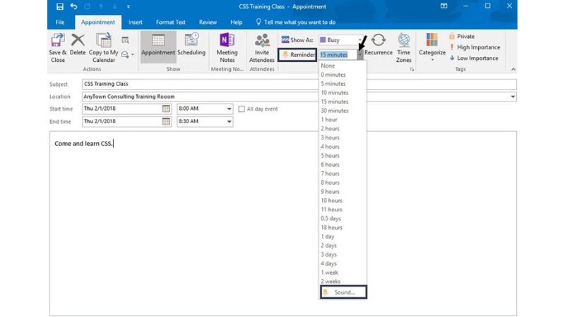 Cách Sử Dụng Tính Năng Calendar Trong Outlook