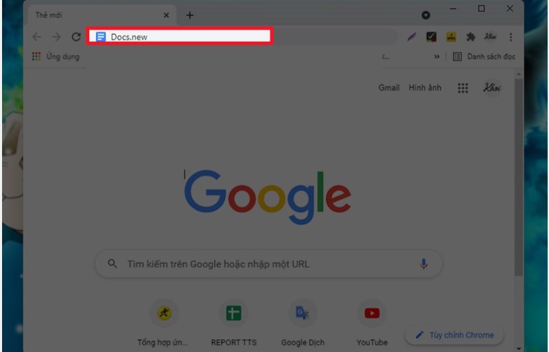 Cách Tạo File Google Doc