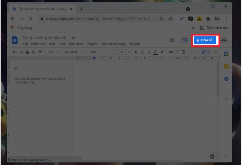 Cách Tạo File Google Doc