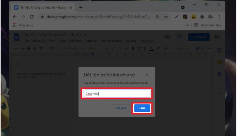 Cách Tạo File Google Doc