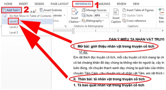 Cách Tạo Và Quản Lý Mục Lục Trong Word