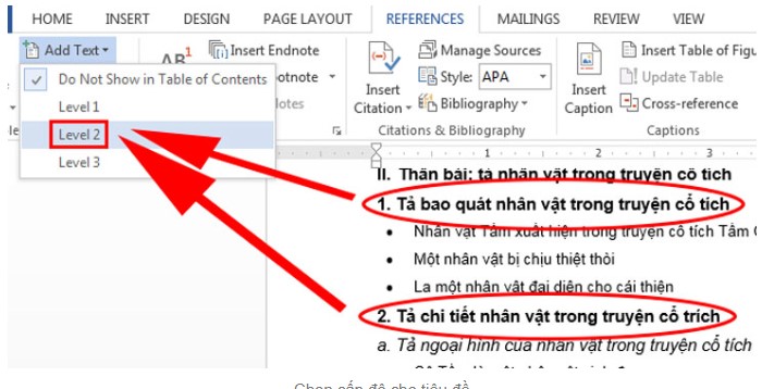 Cách Tạo Và Quản Lý Mục Lục Trong Word