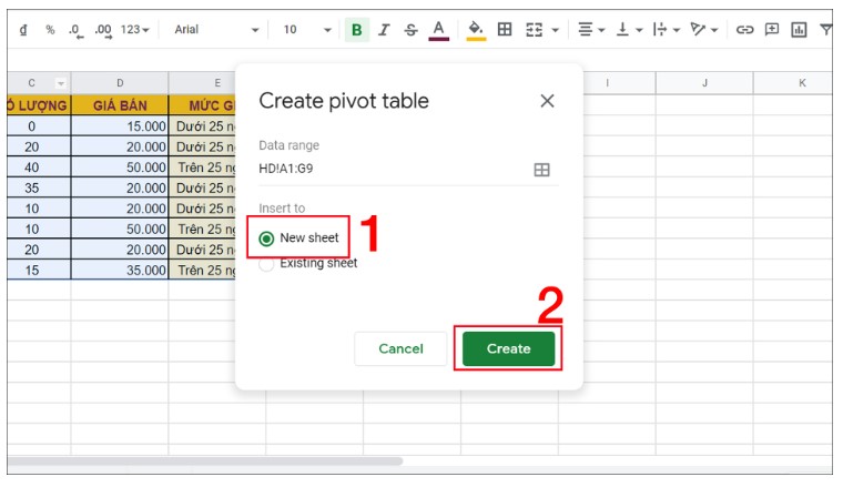 Cách Tạo Và Sử Dụng PivotTable Trong Google Sheets