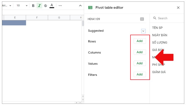 Cách Tạo Và Sử Dụng PivotTable Trong Google Sheets