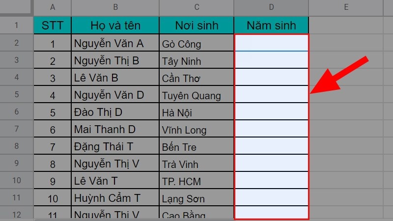 Huong dan gioi han du lieu voi Data Validation trong Google Sheets2