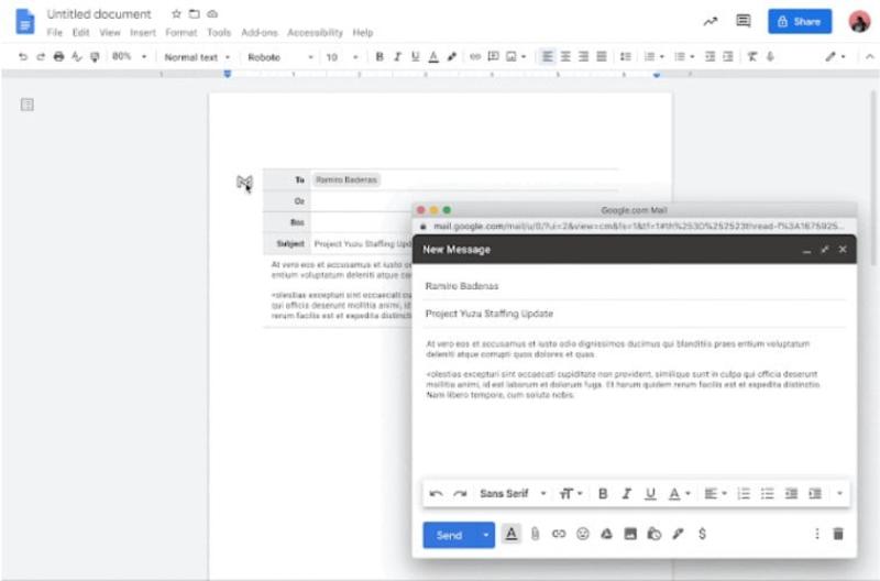 Huong dan cach collaborate email truc tiep trong Google Docs2