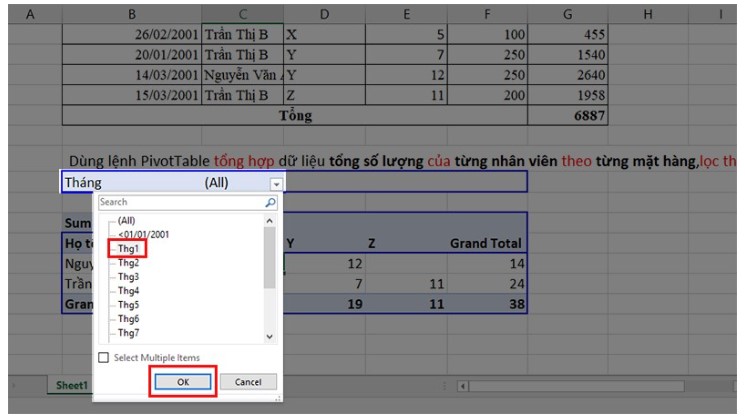 Lập Báo Cáo Bằng Pivot Table Trong Excel