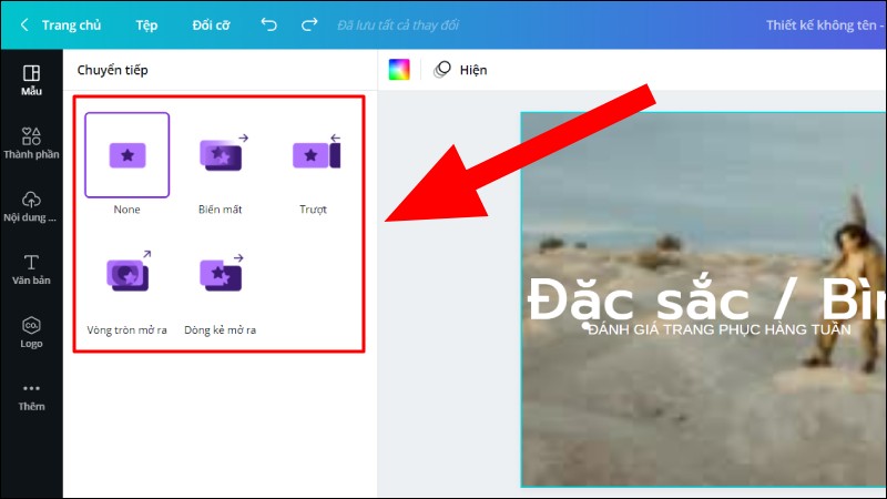 Cách Tạo Hiệu Ứng Chuyển Cảnh Trên Canva
