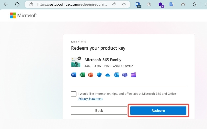 Key Microsoft 365 Family 3