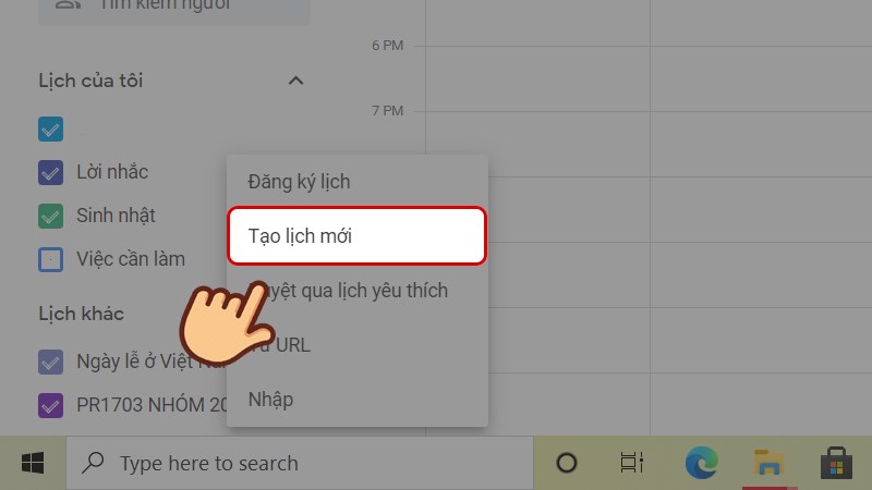 Cach tao lich moi tren Google Calendar2