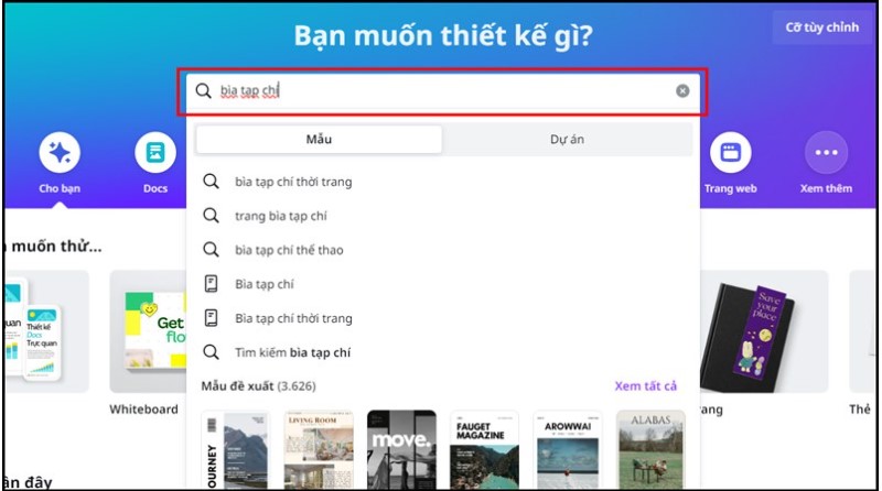 Làm hình Tạp Chí Bằng Canva