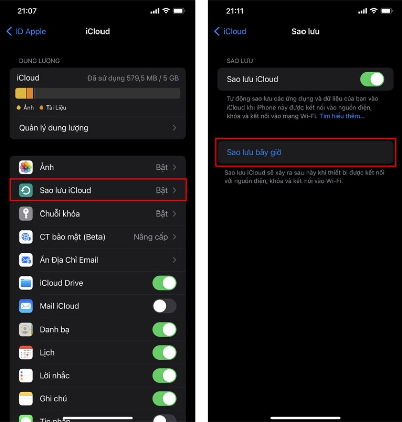 Cach Khac Phuc Loi Sao Luu iCloud Hieu Qua 8