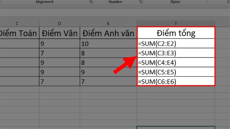 Sử Dụng Tính Năng Formulas Trong Excel