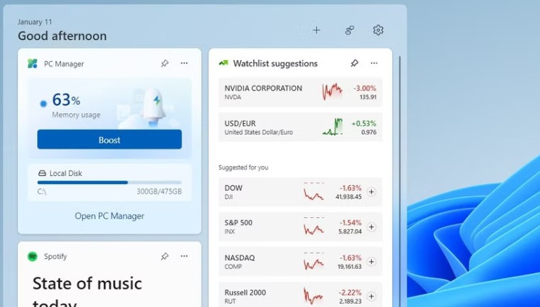 Cac Widget Huu Ich Tren Windows 11 5