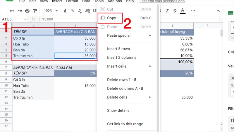 Cách Sử Dụng Bộ Lọc và Tạo Báo Cáo Pivot Table trong Google Sheet