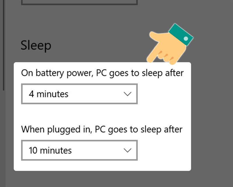 Huong Dan Bat Tat Che Do Ngu Windows 10 5