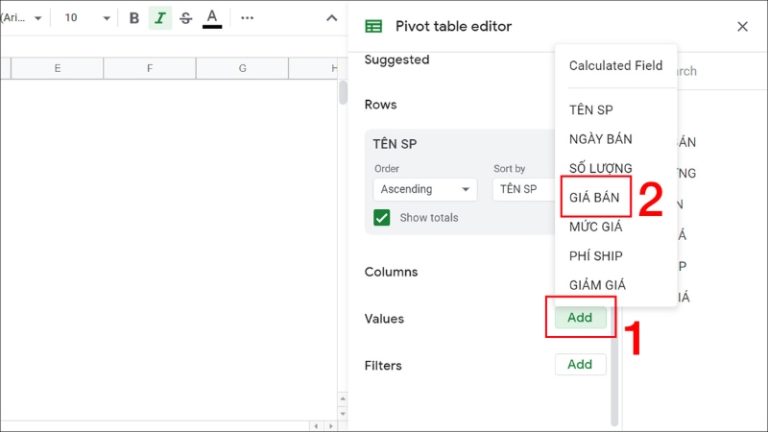 Hướng Dẫn Cách Tạo Bảng Tổng Hợp Pivot Table Trong Google Sheet ...