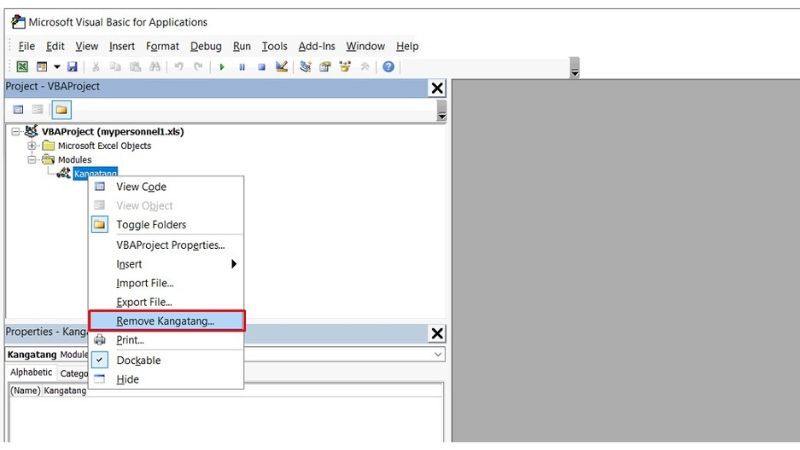 Hướng Dẫn Xóa Kangatang Khi Không Sử Dụng Được Excel