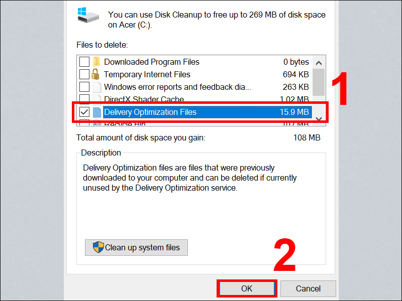 Giai phong dung luong o cung tren Windows 10 11