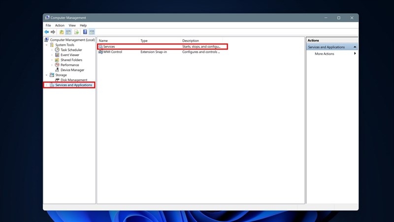 Huong Dan Cach Mo Services Trong Windows 11 5
