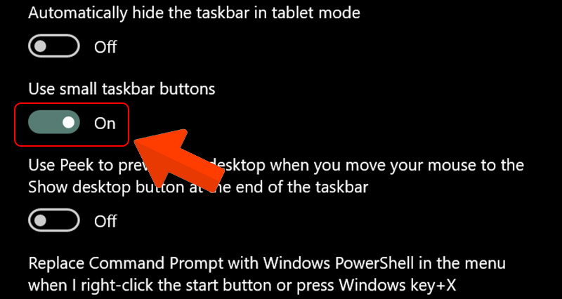 Tuy chinh thanh Taskbar tren Windows 10 8