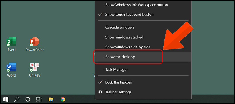 Tuy chinh thanh Taskbar tren Windows 10 9