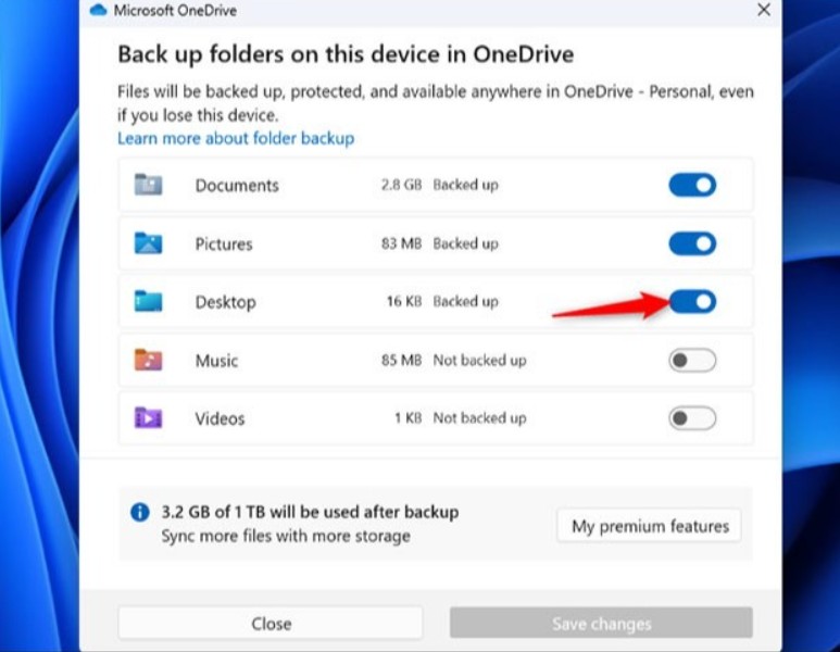 Cach su dung OneDrive de luu tru du lieu tren Windows 10 3