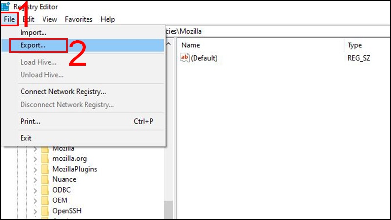 Registry tren Windows 4