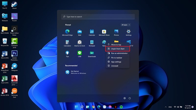 Tuy chinh Start Menu tren Windows 11 theo y muon 4