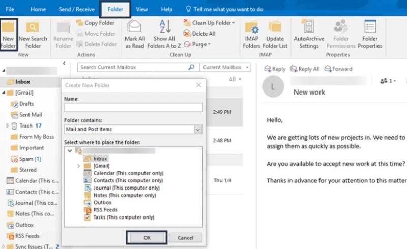 Huong dan quan ly email voi Outlook 365 3