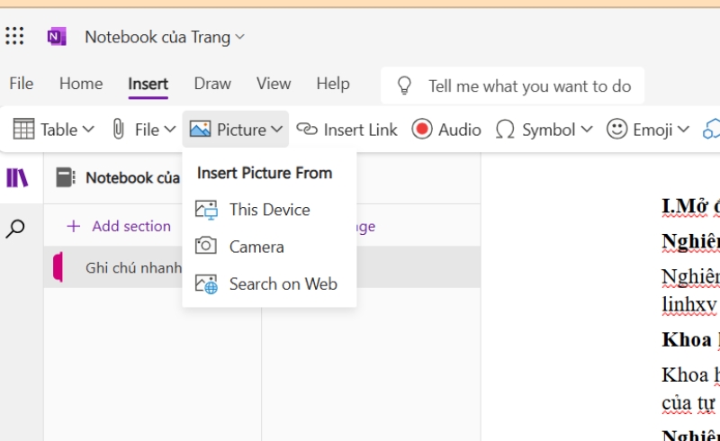 Huong dan su dung OneNote 2019 de ghi chu hieu qua 4