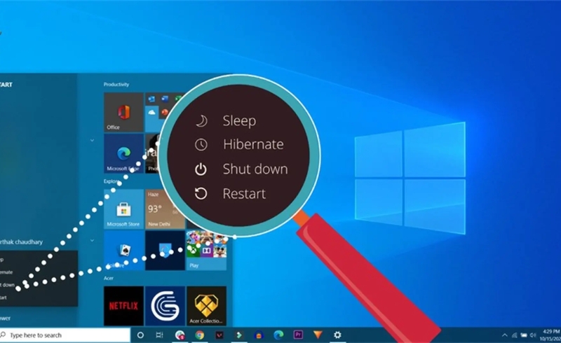 Tìm hiểu về các chế độ nguồn trên Windows 10