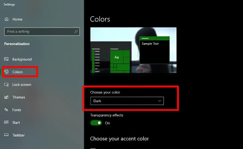Tim hieu ve che do Dark Mode tren Windows 10 4
