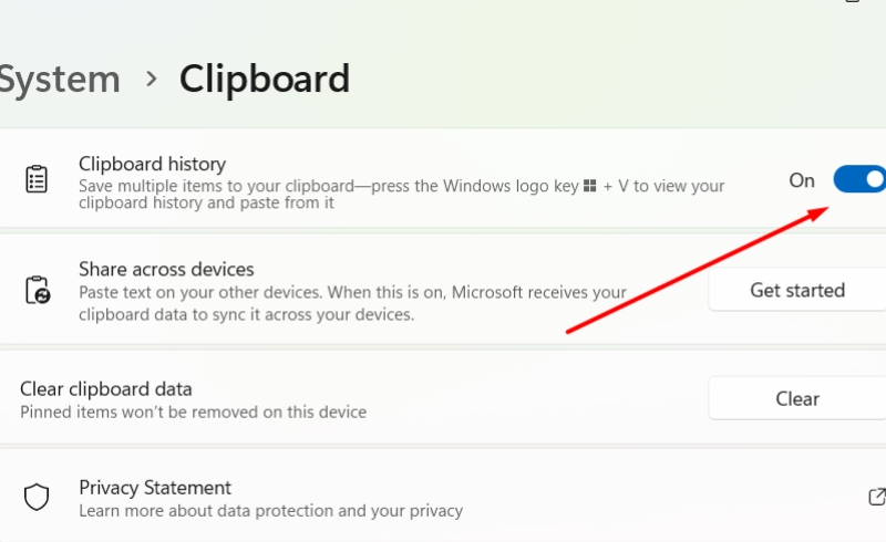 Tim hieu ve tinh nang Cloud Clipboard tren Windows 11 5