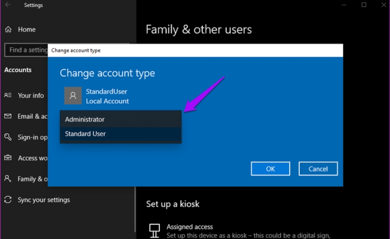 Cach quan ly tai khoan nguoi dung tren Windows 10 3